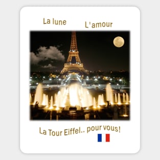 Eiffel Tower at Night 1972 Magnet